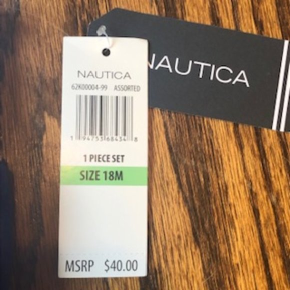 NWT Nautica 18 M one piece shorts romper - Picture 4 of 6